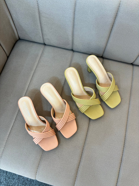 Women Casual Criss Cross Strap Heels